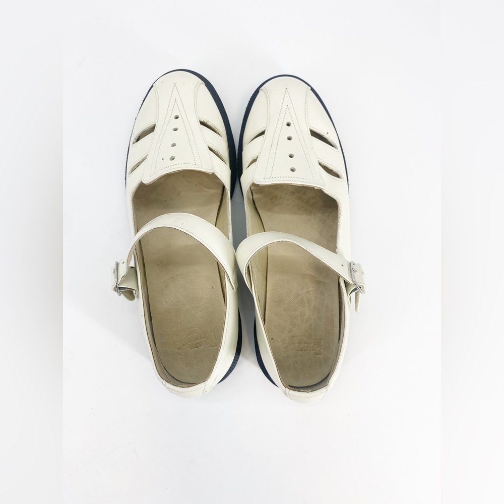 Dr Martens Deardra Lowcut Mary Jane White Sz 10 (Sz 11) - Picture 4 of 6